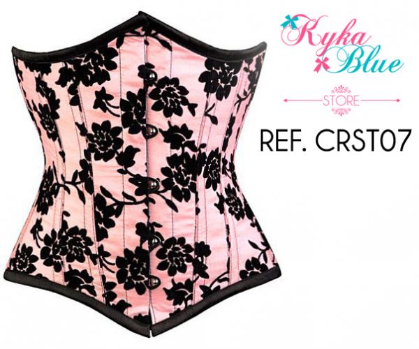 Corset pink e renda