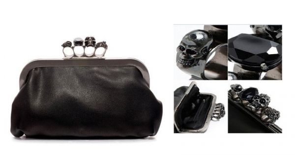 Clutch Bag Skull Ring