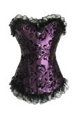 Corset purple and lace